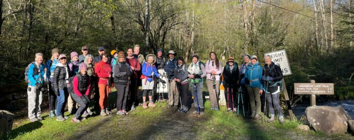 hikers for FOTS Smokemont Trail hike