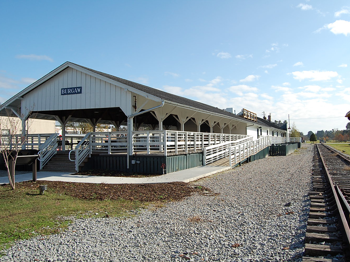 The 1850s Burgaw Train Depot | Photo courtesy of town of Burgaw